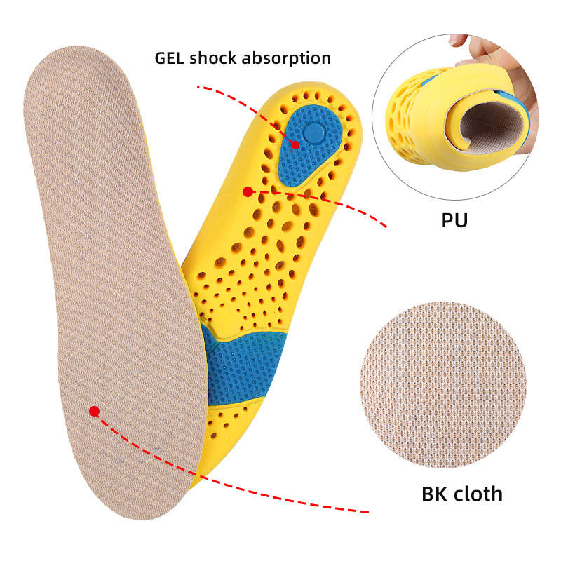 Washable gel cycling insoles - PU reinforcement for sweaty training sessions